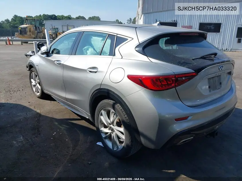 2017 Infiniti Qx30 VIN: SJKCH5CP7HA033320 Lot: 45321409