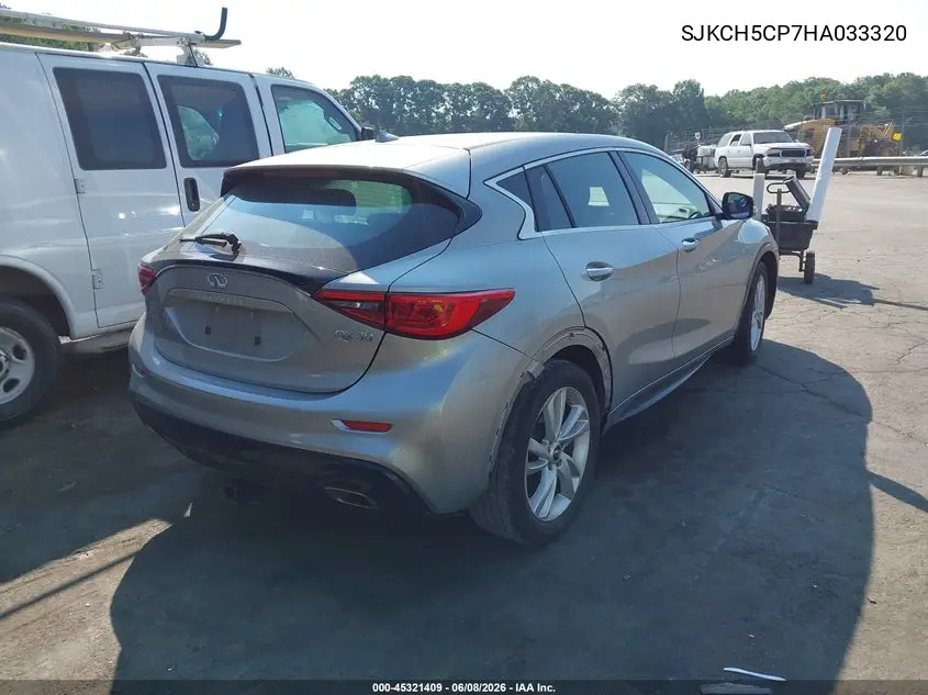2017 Infiniti Qx30 VIN: SJKCH5CP7HA033320 Lot: 45321409