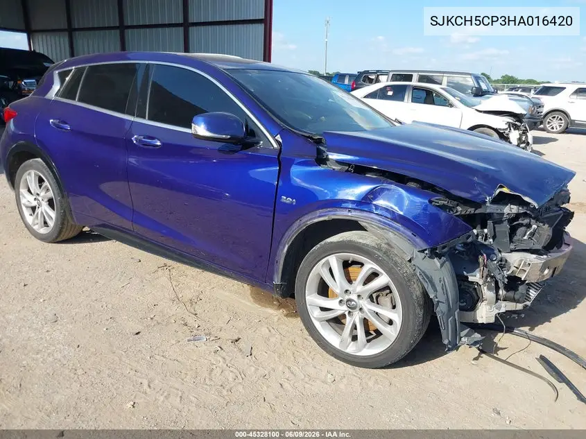 2017 Infiniti Qx30 VIN: SJKCH5CP3HA016420 Lot: 45328100