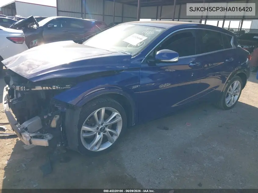 2017 Infiniti Qx30 VIN: SJKCH5CP3HA016420 Lot: 45328100