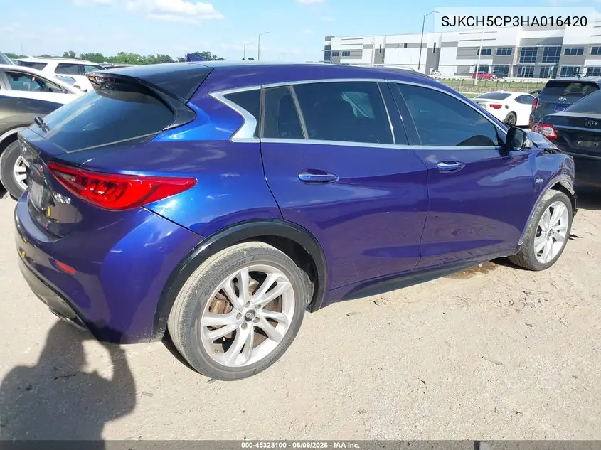 2017 Infiniti Qx30 VIN: SJKCH5CP3HA016420 Lot: 45328100