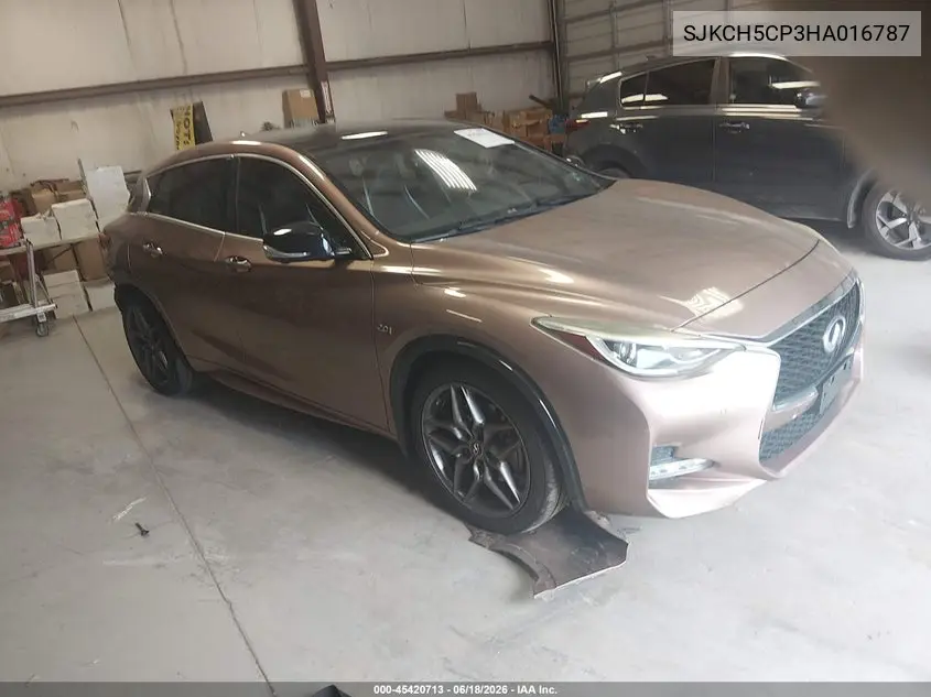 2017 Infiniti Qx30 Sport VIN: SJKCH5CP3HA016787 Lot: 45420713