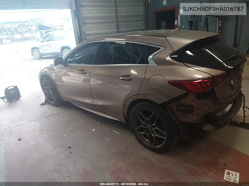 2017 Infiniti Qx30 Sport VIN: SJKCH5CP3HA016787 Lot: 45420713