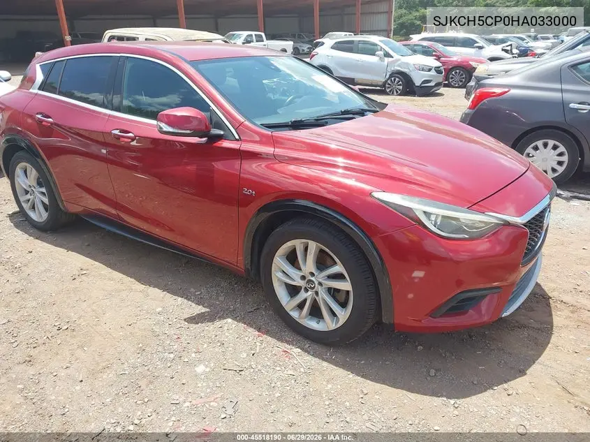 2017 Infiniti Qx30 VIN: SJKCH5CP0HA033000 Lot: 45518190