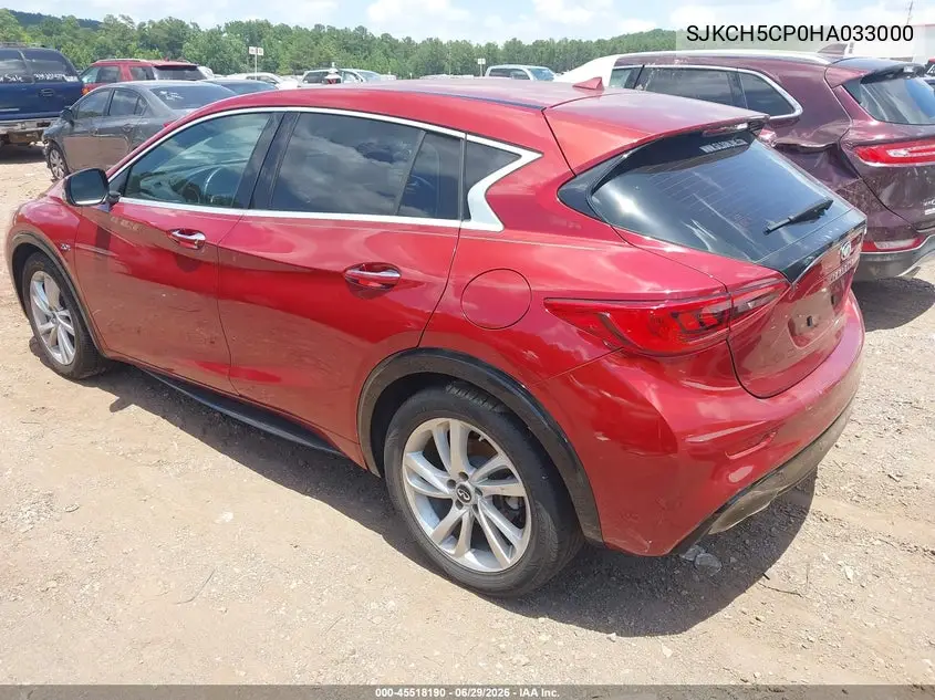 2017 Infiniti Qx30 VIN: SJKCH5CP0HA033000 Lot: 45518190