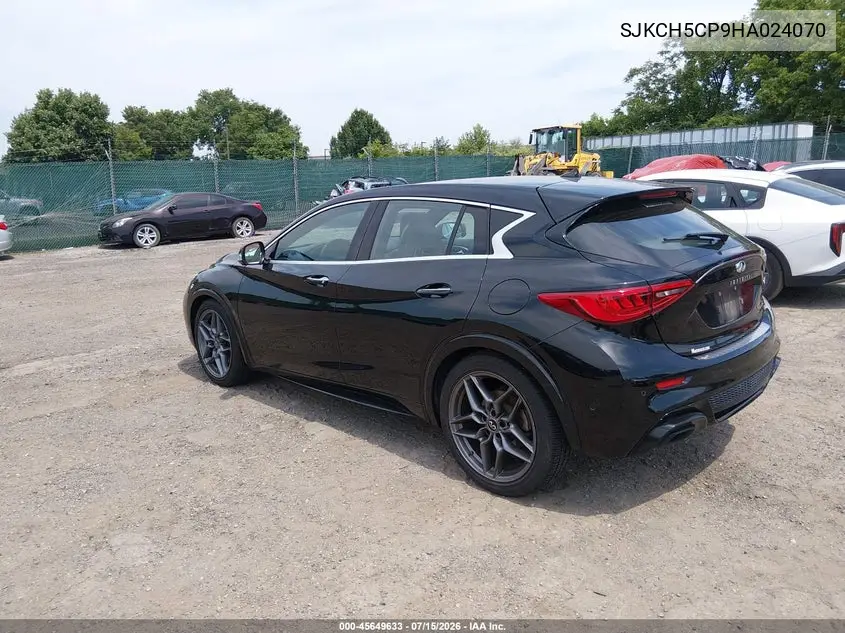 2017 Infiniti Qx30 Sport VIN: SJKCH5CP9HA024070 Lot: 45649633