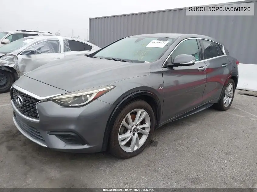 2018 Infiniti Qx30 Luxury VIN: SJKCH5CP0JA060820 Lot: 44193624