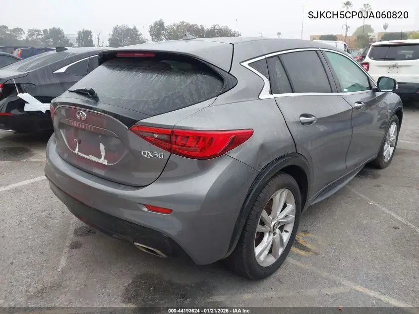 2018 Infiniti Qx30 Luxury VIN: SJKCH5CP0JA060820 Lot: 44193624