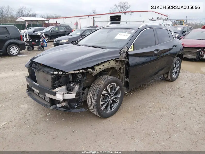 2018 Infiniti Qx30 Luxe VIN: SJKCH5CR3JA005666 Lot: 44730653