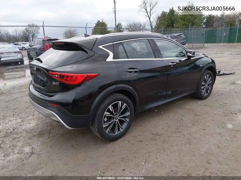 2018 Infiniti Qx30 Luxe VIN: SJKCH5CR3JA005666 Lot: 44730653