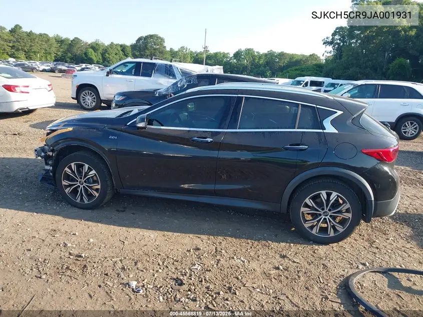 2018 Infiniti Qx30 Essential VIN: SJKCH5CR9JA001931 Lot: 45568819