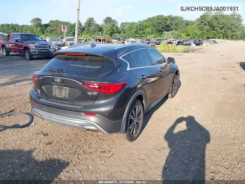 2018 Infiniti Qx30 Essential VIN: SJKCH5CR9JA001931 Lot: 45568819