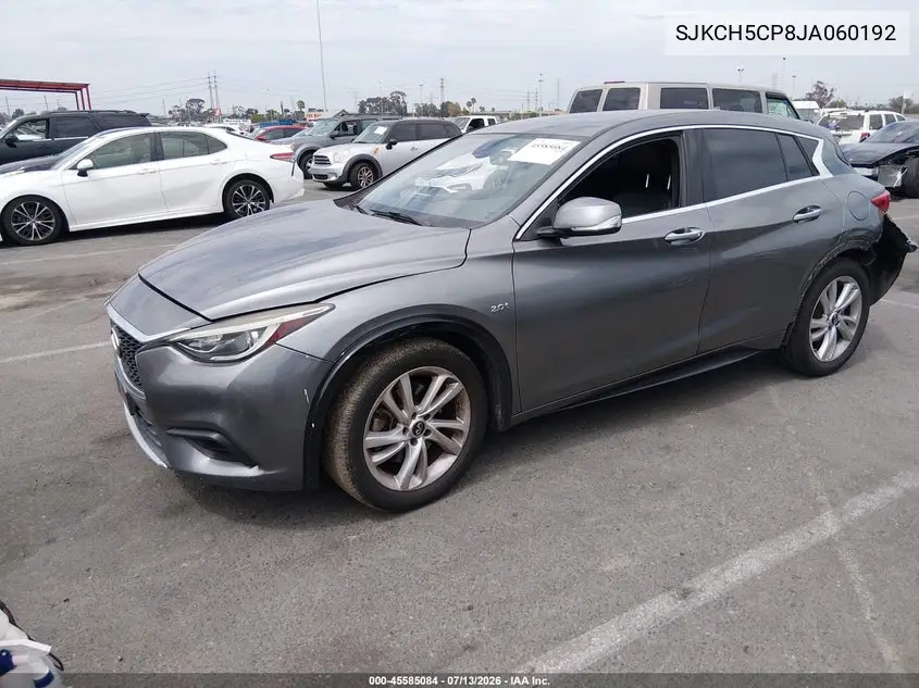 2018 Infiniti Qx30 Luxury VIN: SJKCH5CP8JA060192 Lot: 45585084
