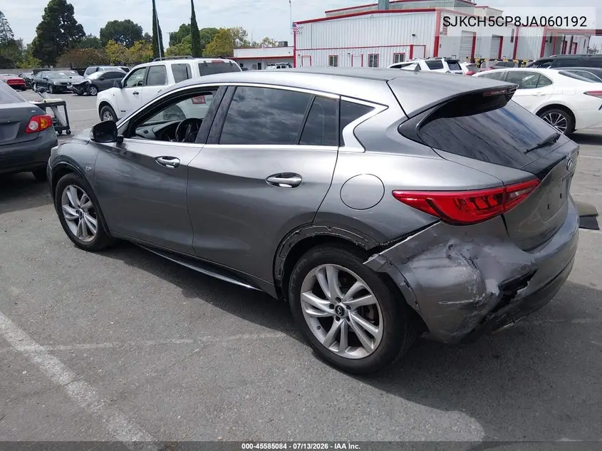2018 Infiniti Qx30 Luxury VIN: SJKCH5CP8JA060192 Lot: 45585084