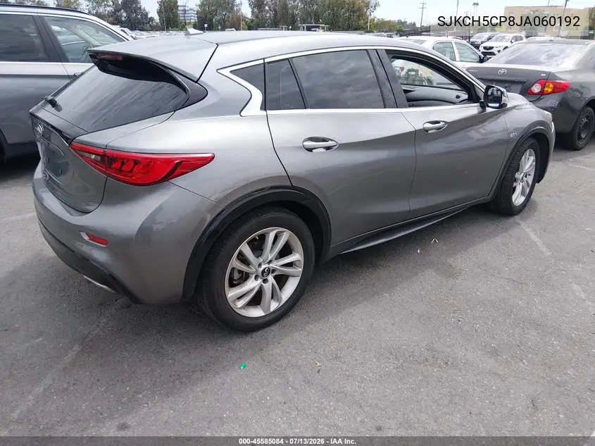 2018 Infiniti Qx30 Luxury VIN: SJKCH5CP8JA060192 Lot: 45585084