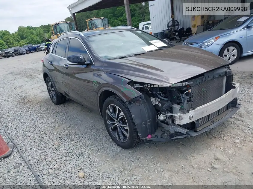 2019 Infiniti Qx30 Luxe VIN: SJKCH5CR2KA009998 Lot: 44963882