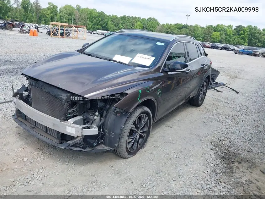 2019 Infiniti Qx30 Luxe VIN: SJKCH5CR2KA009998 Lot: 44963882