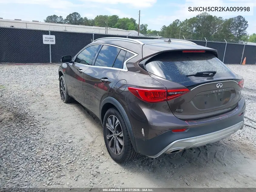 2019 Infiniti Qx30 Luxe VIN: SJKCH5CR2KA009998 Lot: 44963882