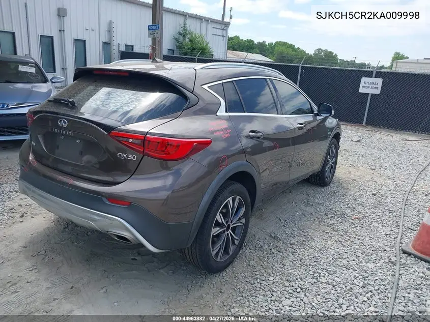 2019 Infiniti Qx30 Luxe VIN: SJKCH5CR2KA009998 Lot: 44963882