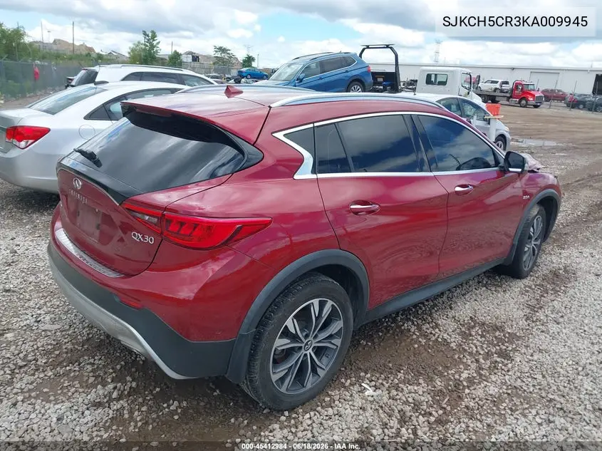 2019 Infiniti Qx30 Essential VIN: SJKCH5CR3KA009945 Lot: 45412984