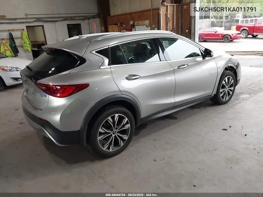 2019 Infiniti Qx30 Luxe VIN: SJKCH5CR1KA011791 Lot: 45444704