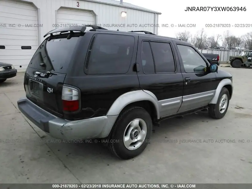 1999 Infiniti Qx4 VIN: JNRAR07Y3XW063946 Lot: 21879203