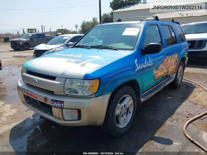 2001 Infiniti Qx4 Luxury VIN: JNRDR09X01W202116 Lot: 45099861
