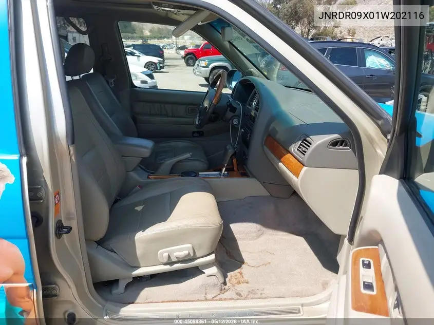2001 Infiniti Qx4 Luxury VIN: JNRDR09X01W202116 Lot: 45099861