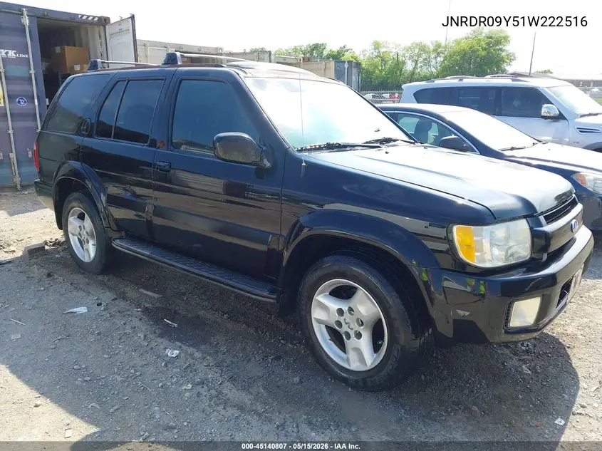 2001 Infiniti Qx4 Luxury VIN: JNRDR09Y51W222516 Lot: 45140807