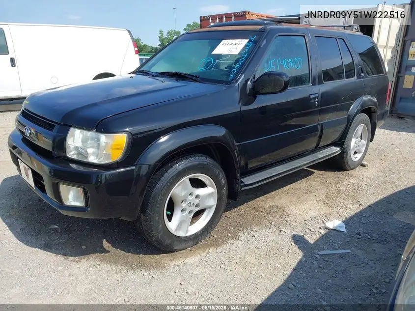 2001 Infiniti Qx4 Luxury VIN: JNRDR09Y51W222516 Lot: 45140807