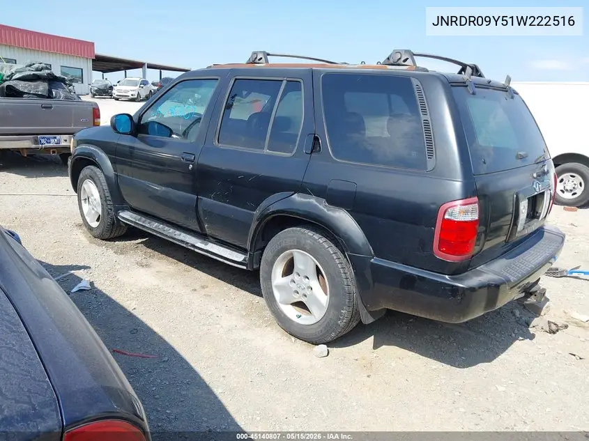 2001 Infiniti Qx4 Luxury VIN: JNRDR09Y51W222516 Lot: 45140807