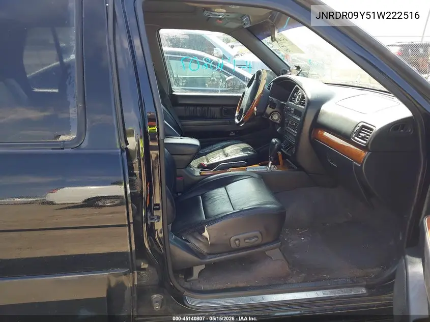 2001 Infiniti Qx4 Luxury VIN: JNRDR09Y51W222516 Lot: 45140807