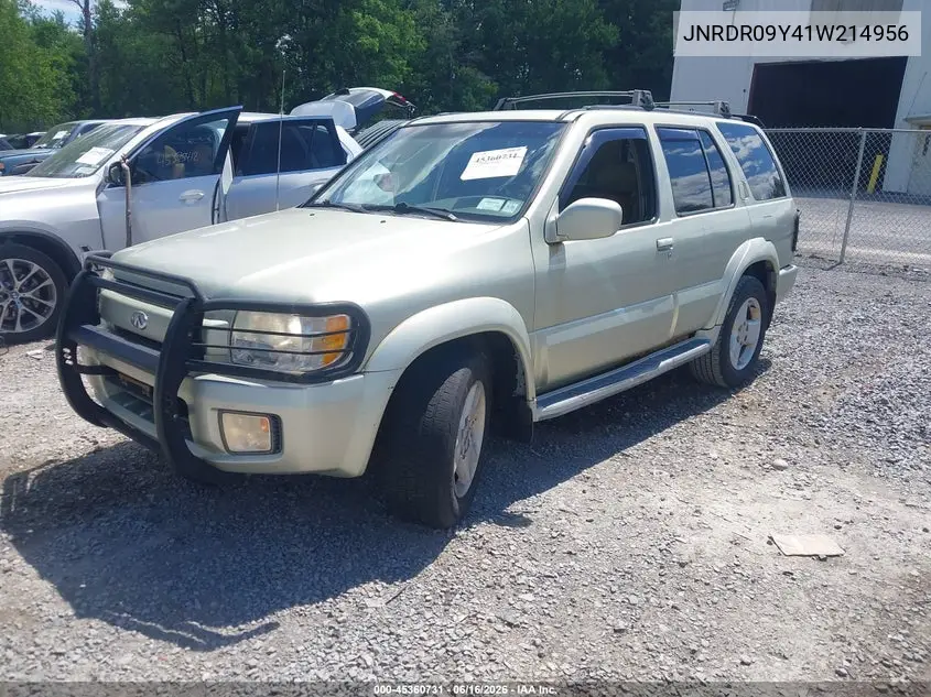 2001 Infiniti Qx4 Luxury VIN: JNRDR09Y41W214956 Lot: 45360731
