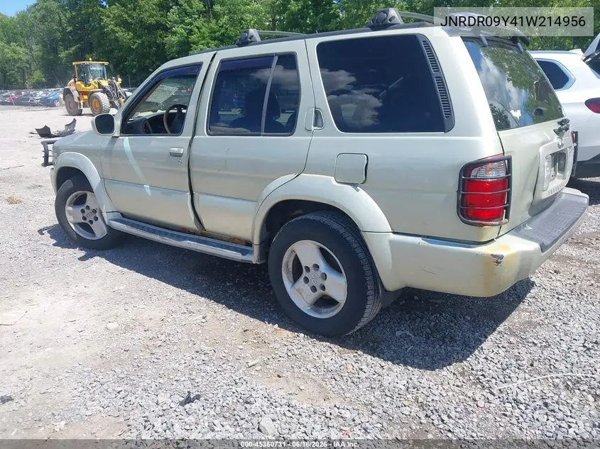 2001 Infiniti Qx4 Luxury VIN: JNRDR09Y41W214956 Lot: 45360731