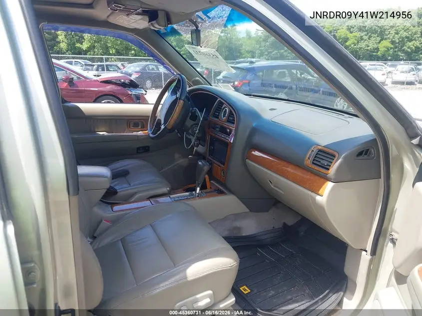 2001 Infiniti Qx4 Luxury VIN: JNRDR09Y41W214956 Lot: 45360731