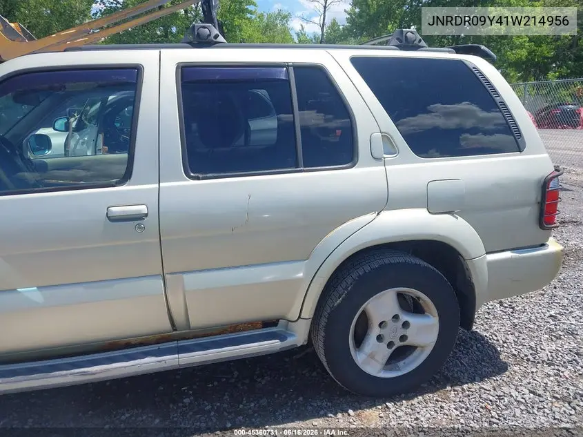 2001 Infiniti Qx4 Luxury VIN: JNRDR09Y41W214956 Lot: 45360731