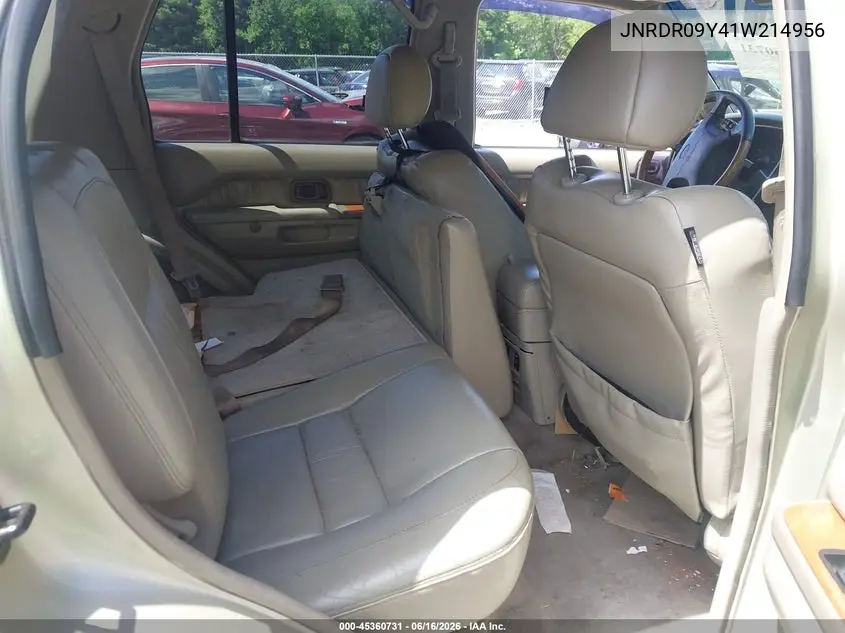 2001 Infiniti Qx4 Luxury VIN: JNRDR09Y41W214956 Lot: 45360731