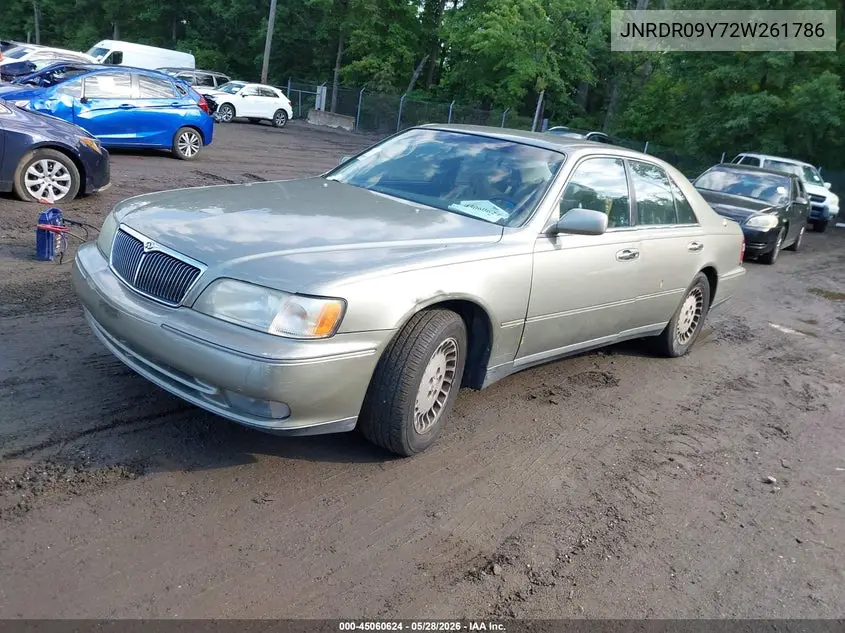 2002 Infiniti Qx4 Luxury VIN: JNRDR09Y72W261786 Lot: 45060624
