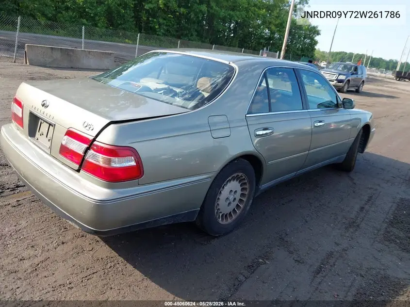 2002 Infiniti Qx4 Luxury VIN: JNRDR09Y72W261786 Lot: 45060624
