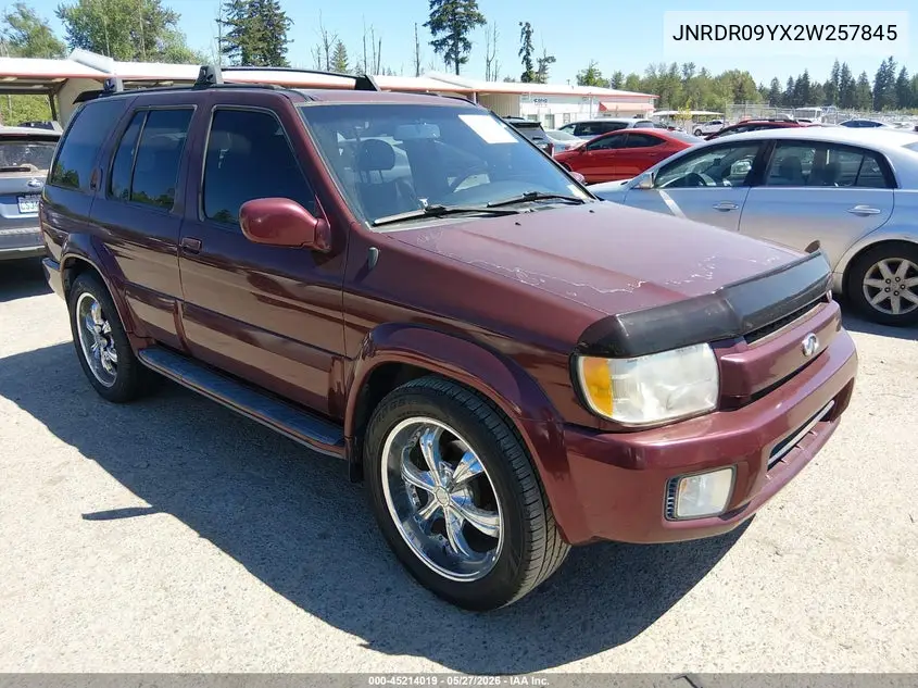 2002 Infiniti Qx4 Luxury VIN: JNRDR09YX2W257845 Lot: 45214019