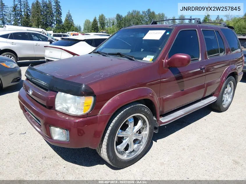 2002 Infiniti Qx4 Luxury VIN: JNRDR09YX2W257845 Lot: 45214019