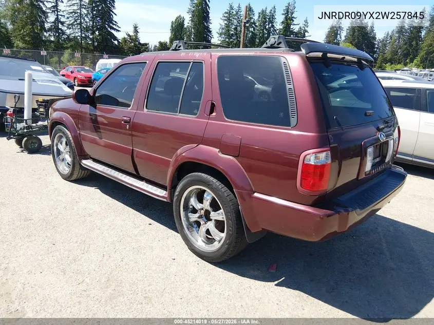 2002 Infiniti Qx4 Luxury VIN: JNRDR09YX2W257845 Lot: 45214019