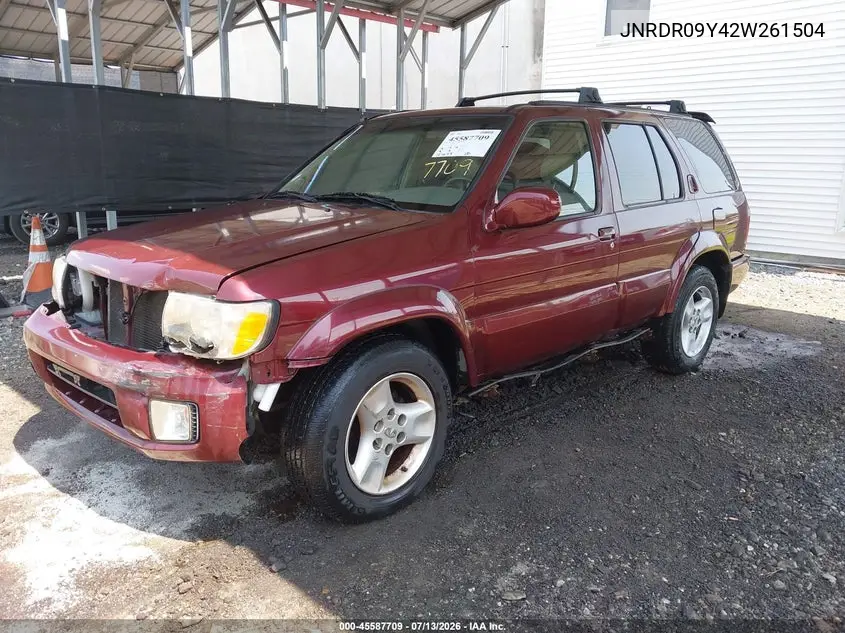 2002 Infiniti Qx4 Luxury VIN: JNRDR09Y42W261504 Lot: 45587709