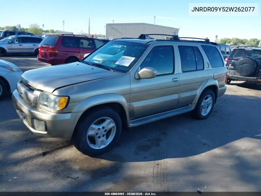 2002 Infiniti Qx4 Luxury VIN: JNRDR09Y52W262077 Lot: 45681091