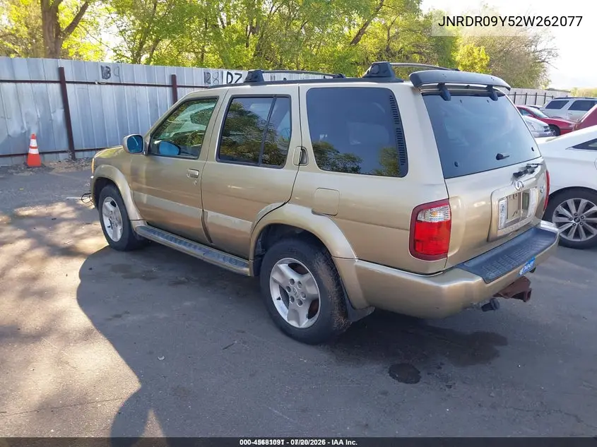 2002 Infiniti Qx4 Luxury VIN: JNRDR09Y52W262077 Lot: 45681091