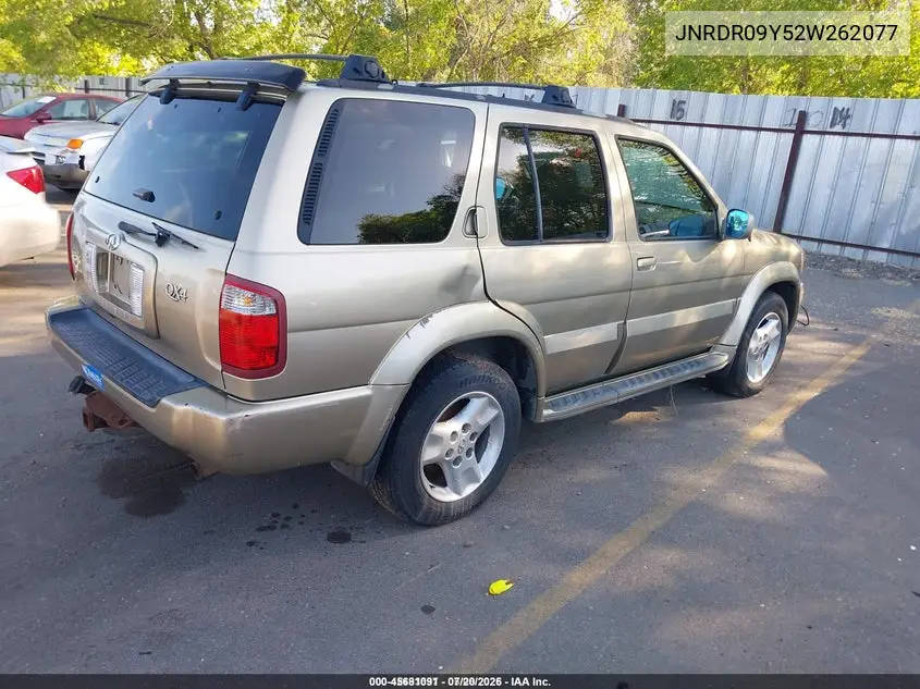 2002 Infiniti Qx4 Luxury VIN: JNRDR09Y52W262077 Lot: 45681091