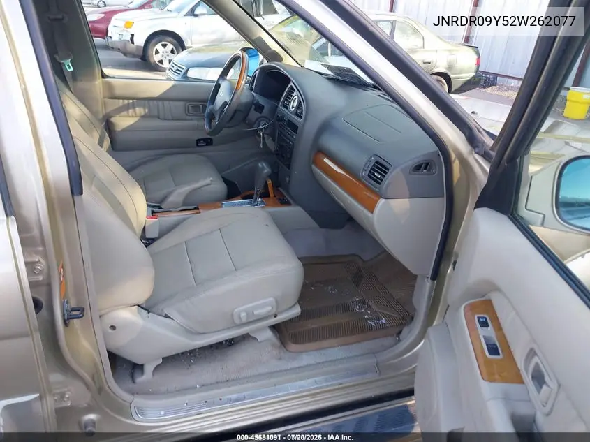 2002 Infiniti Qx4 Luxury VIN: JNRDR09Y52W262077 Lot: 45681091