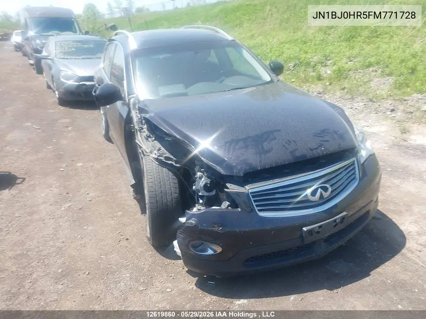 2015 Infiniti Qx50 VIN: JN1BJ0HR5FM771728 Lot: 12619860