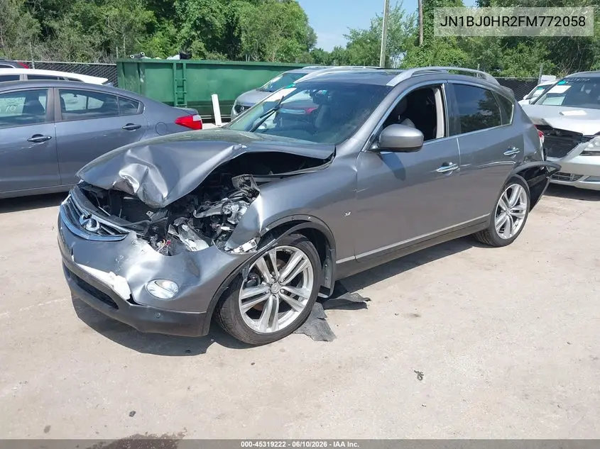 2015 Infiniti Qx50 Journey VIN: JN1BJ0HR2FM772058 Lot: 45319222
