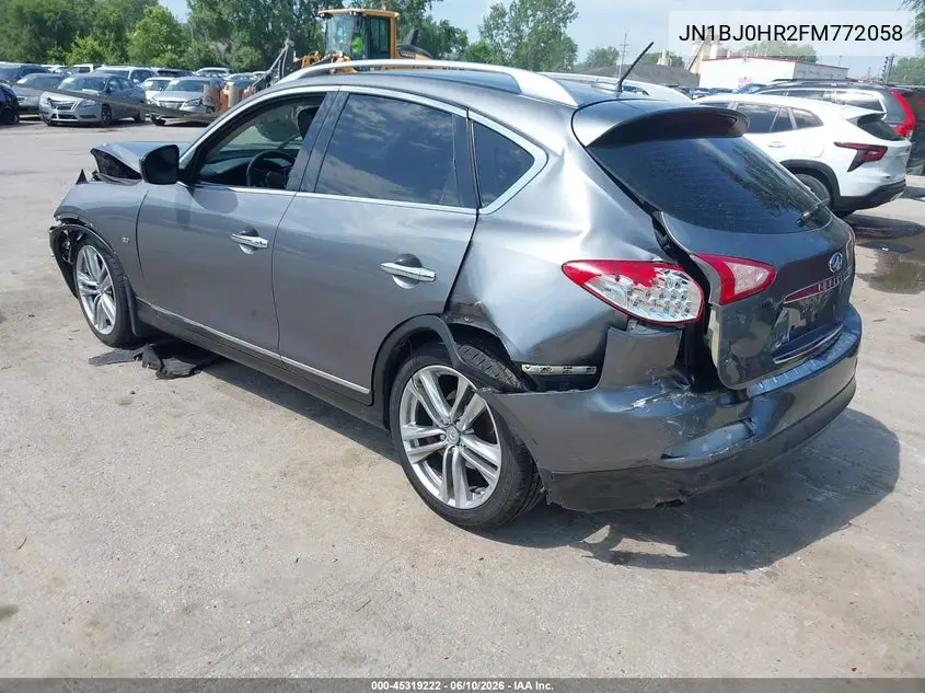 2015 Infiniti Qx50 Journey VIN: JN1BJ0HR2FM772058 Lot: 45319222